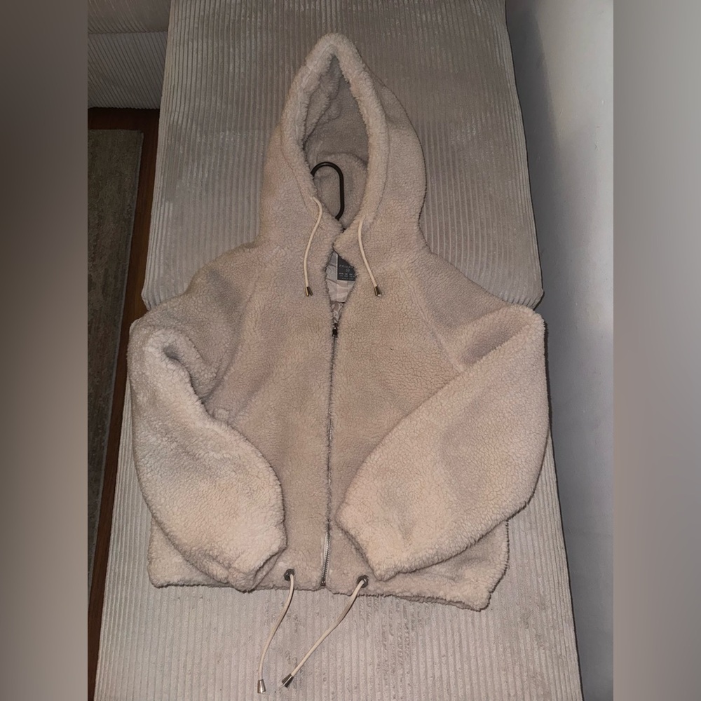 Cream Sherpa Jacket